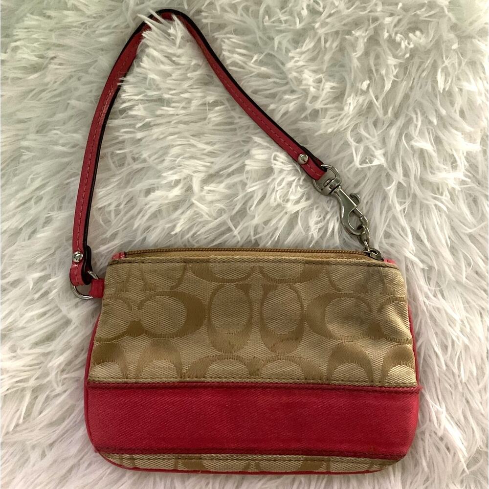 COACH Canvas Wristlet